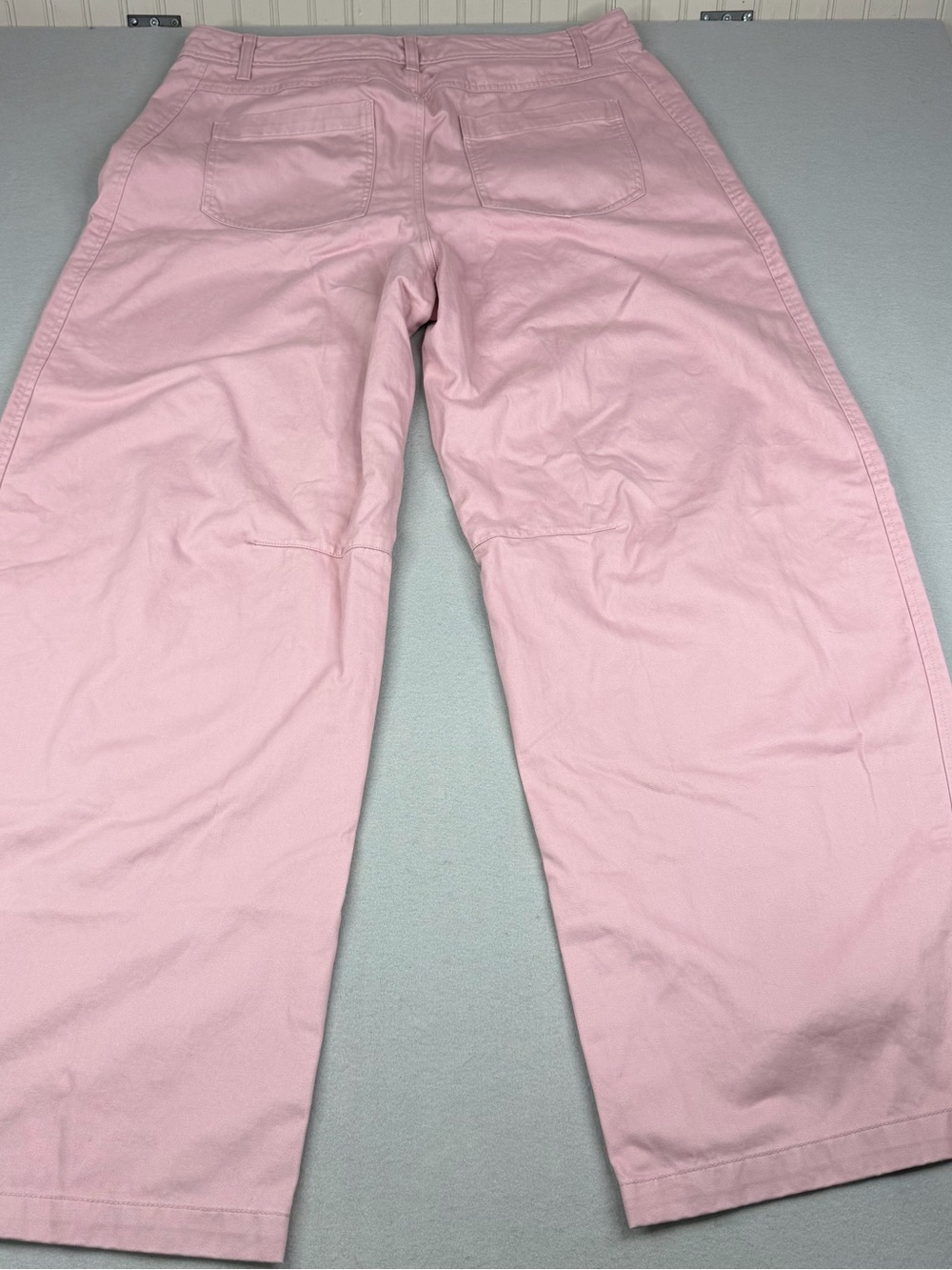 Old Navy Extra High Rise Barrel Leg Chino Pants Pink Women’s 14 Tall Cotton - Picture 3 of 7